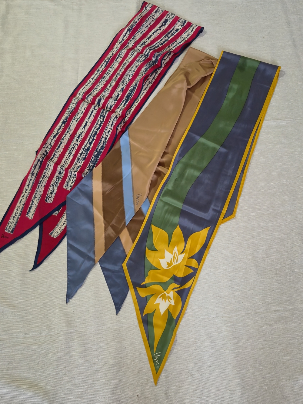 ​Vintage Vana Skinny Scarf Bundle Mod Aesthetic